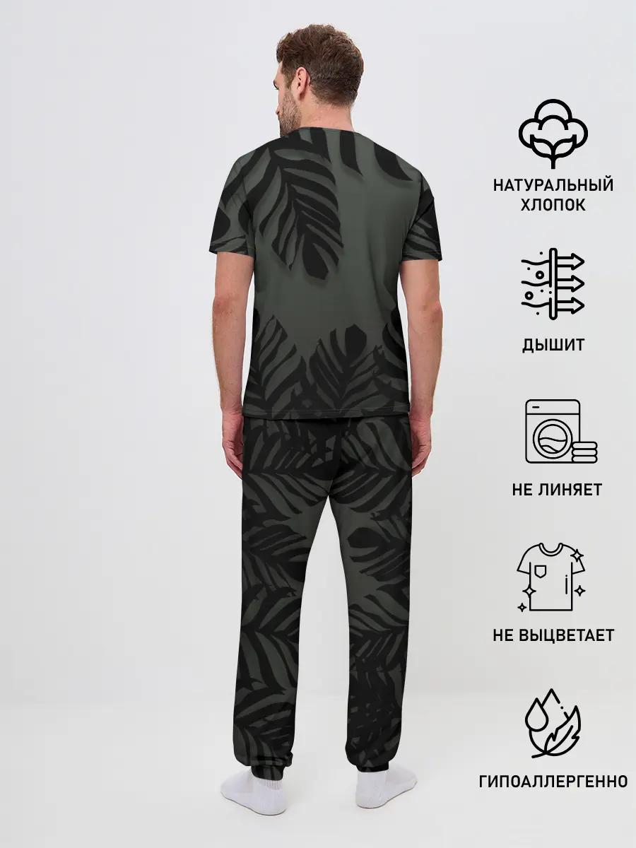 Мужская пижама с брюками / Велоцераптор