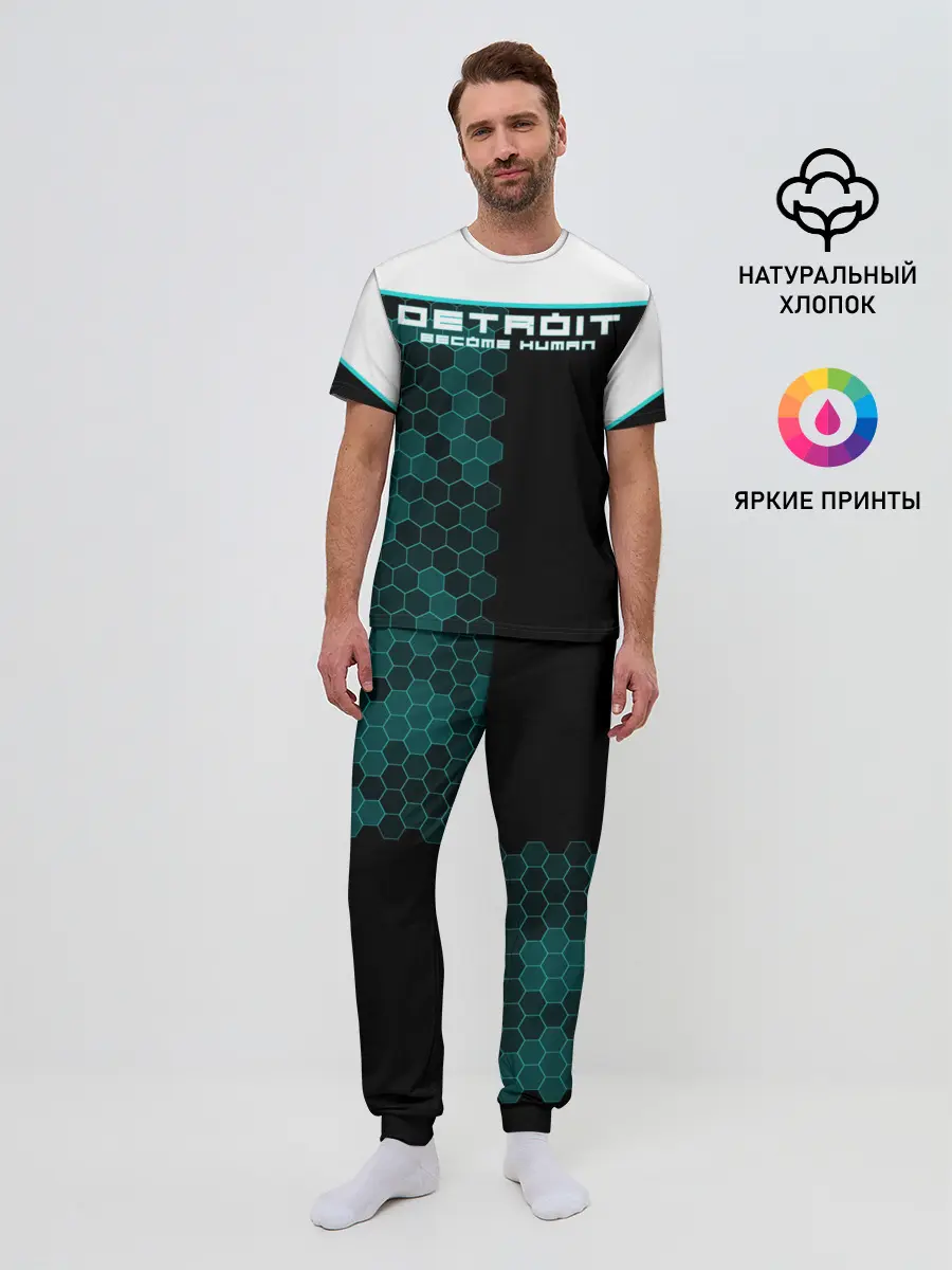 Мужская пижама с брюками / Detroit become human