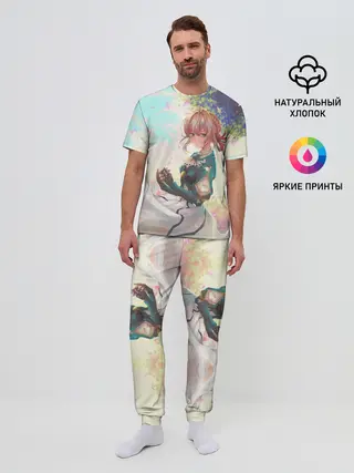 Мужская пижама с брюками / Violet Evergarden_8