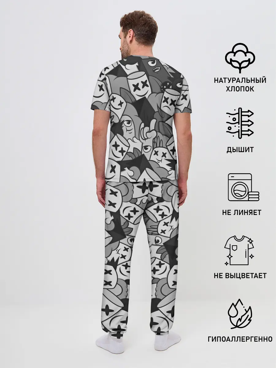 Мужская пижама с брюками / Marshmello