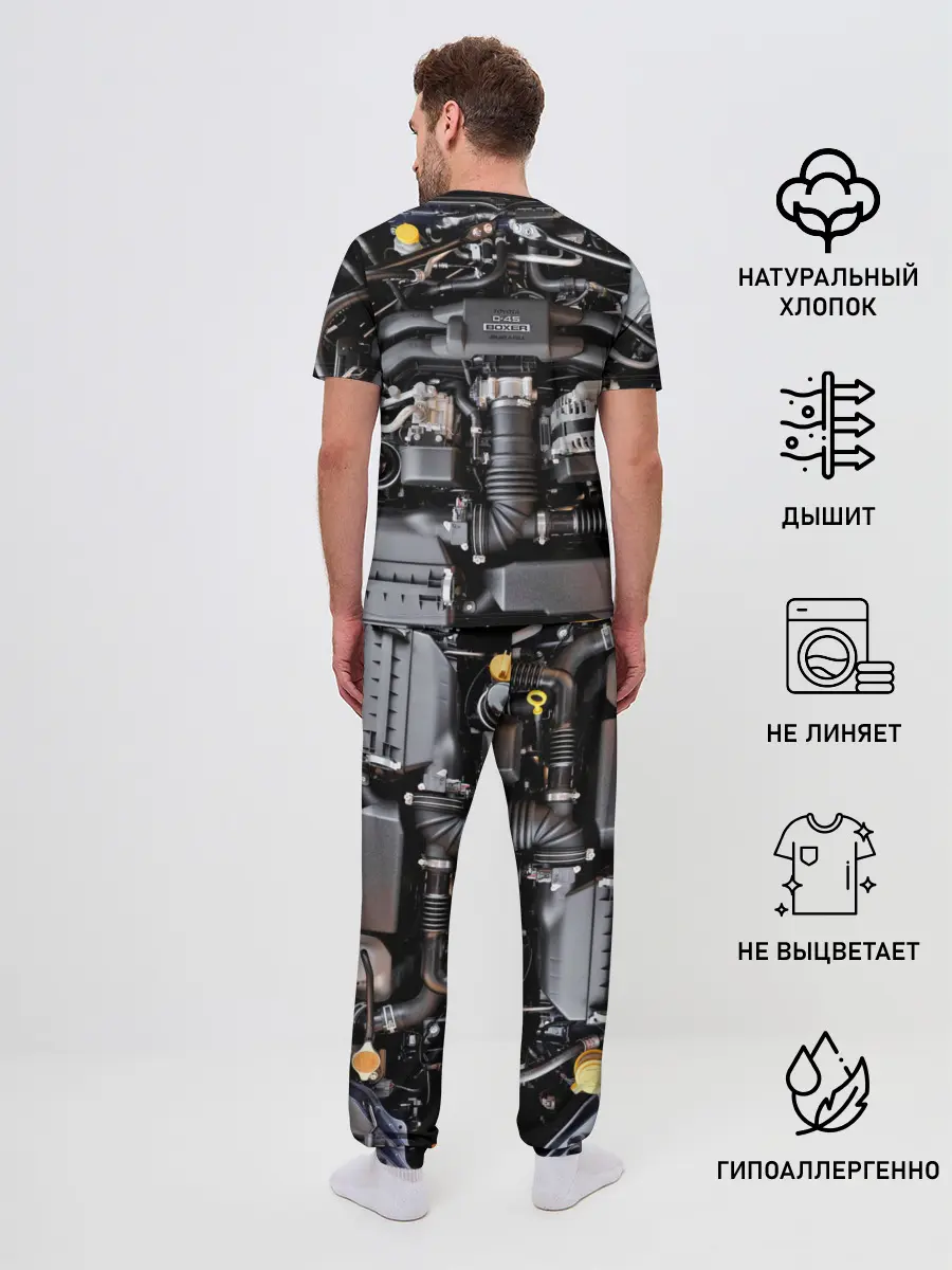 Мужская пижама с брюками / Engine