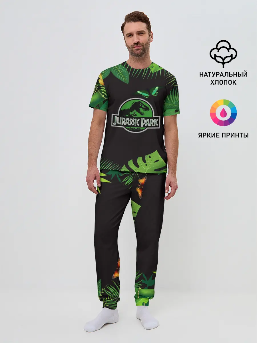 Мужская пижама с брюками / Мир юрского периода