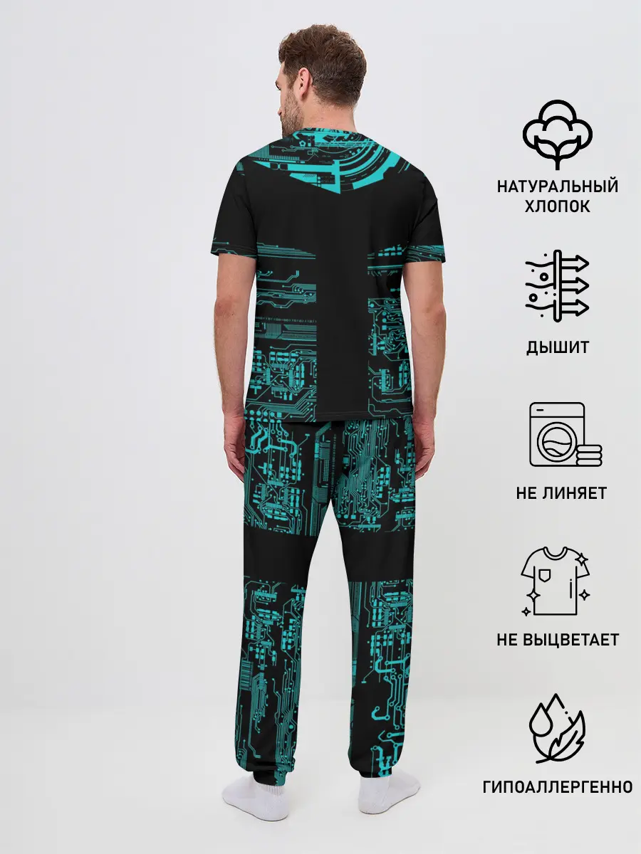 Мужская пижама с брюками / Detroit become human
