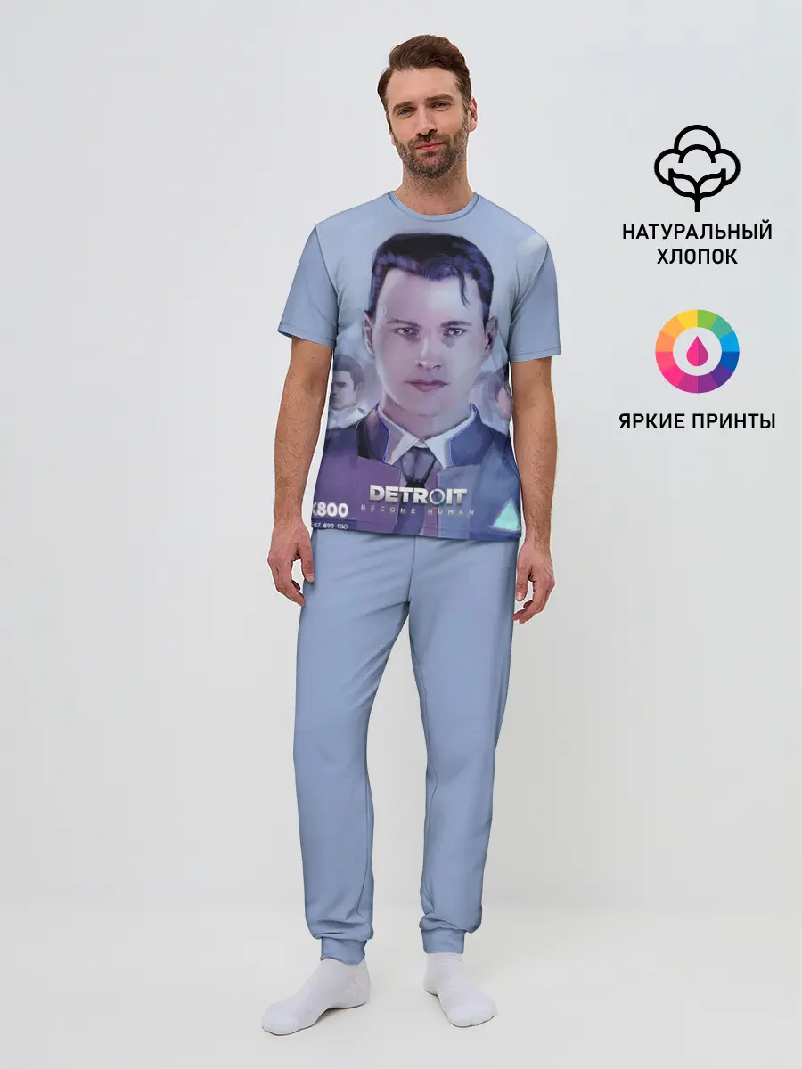 Мужская пижама с брюками / Detroit become human