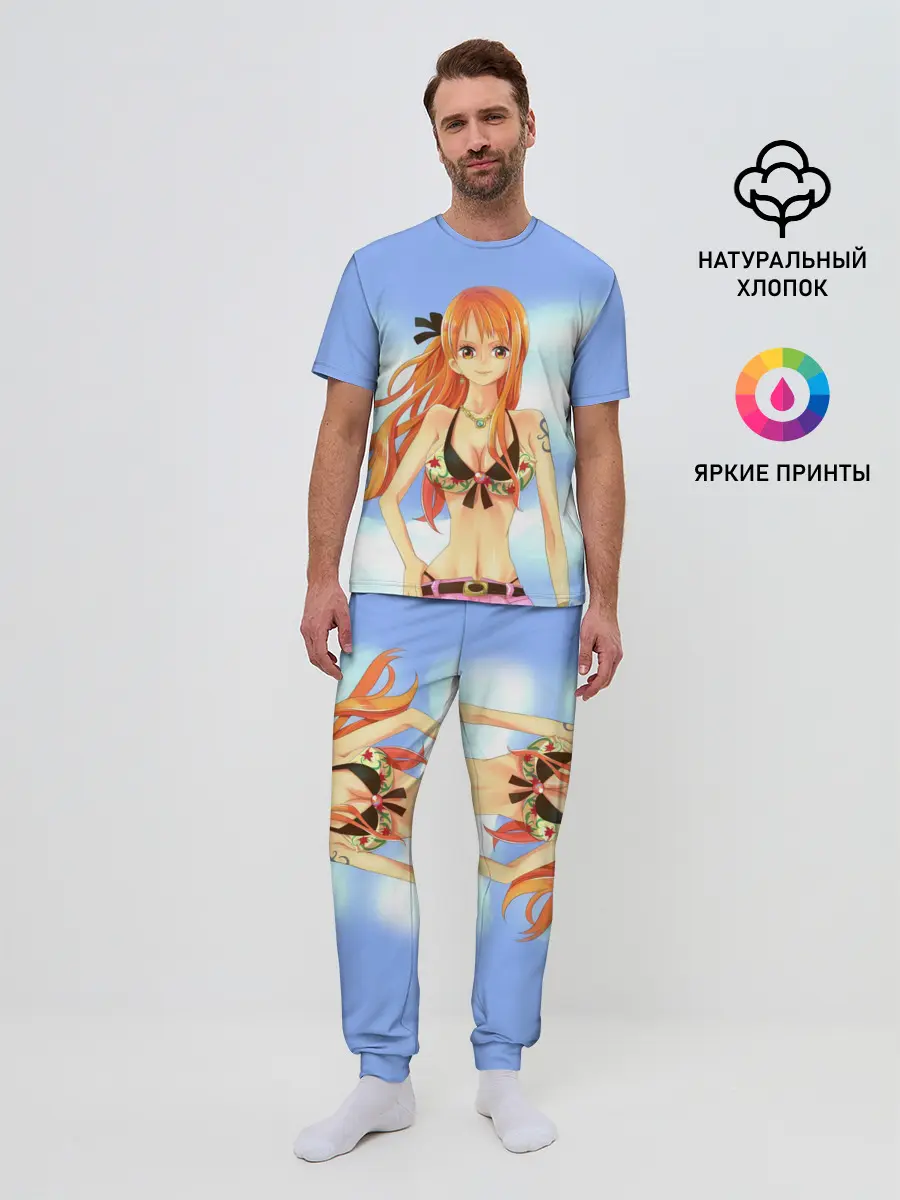 Мужская пижама с брюками / Рыжая Нами
