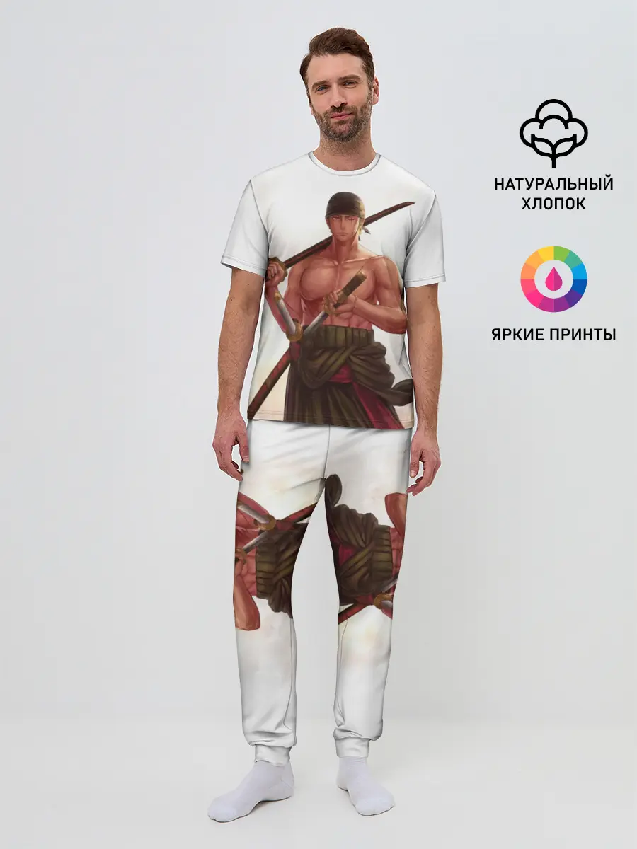 Мужская пижама с брюками / One Piece - Zoro