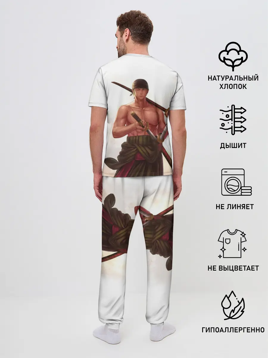 Мужская пижама с брюками / One Piece - Zoro
