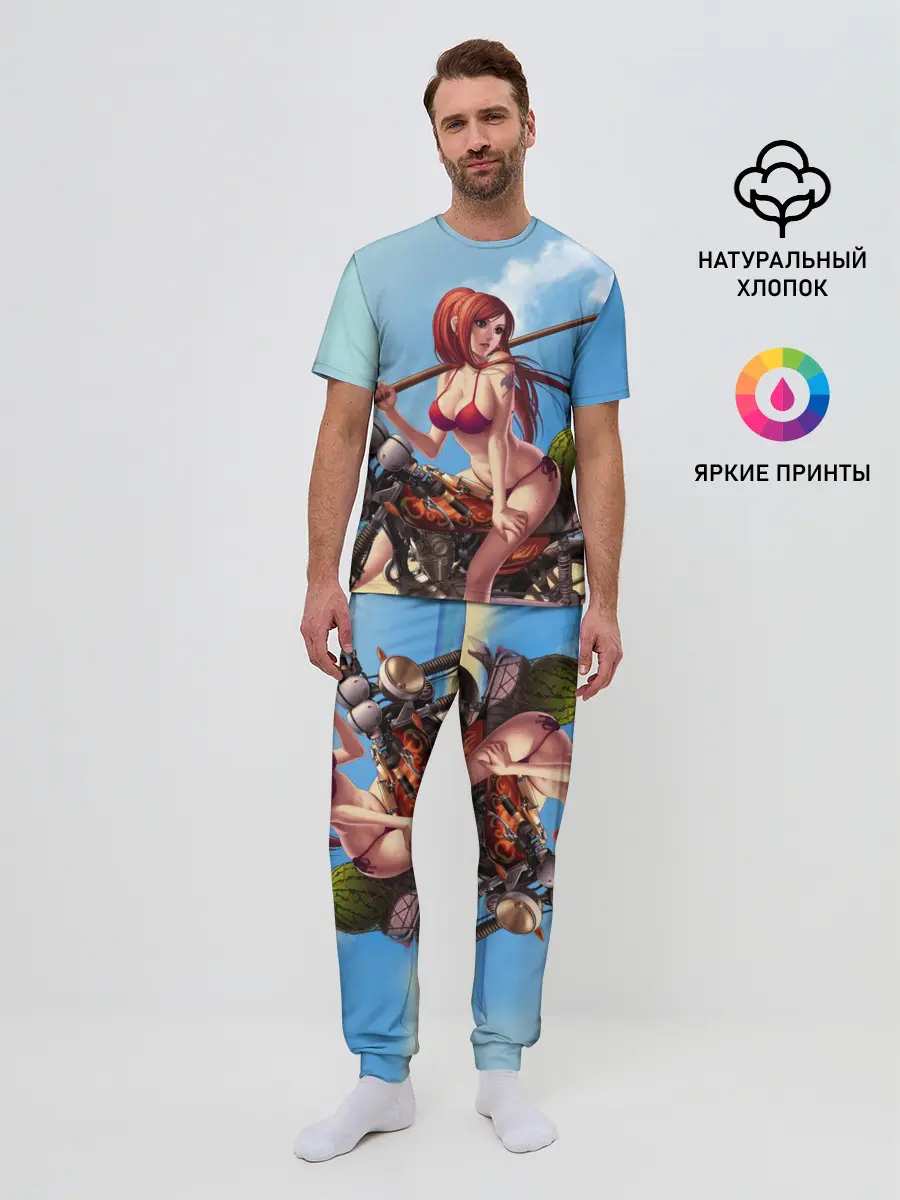 Мужская пижама с брюками / Манга Хвост Феи