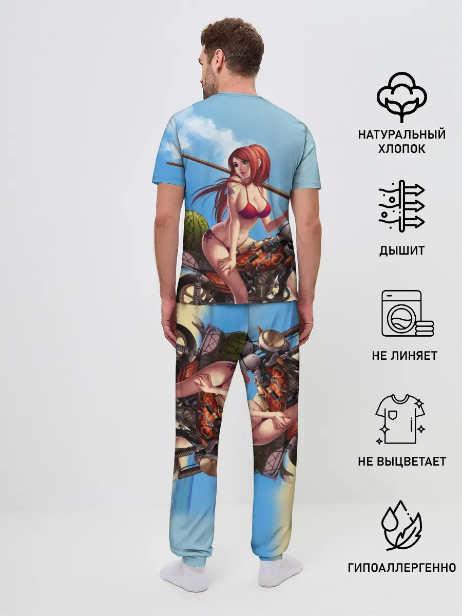 Мужская пижама с брюками / Манга Хвост Феи