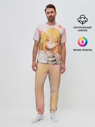 Мужская пижама с брюками / Satsuriku no Tenshi