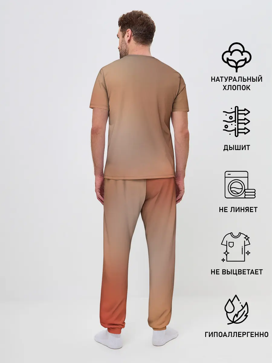 Мужская пижама с брюками / гинтоки саката самурай