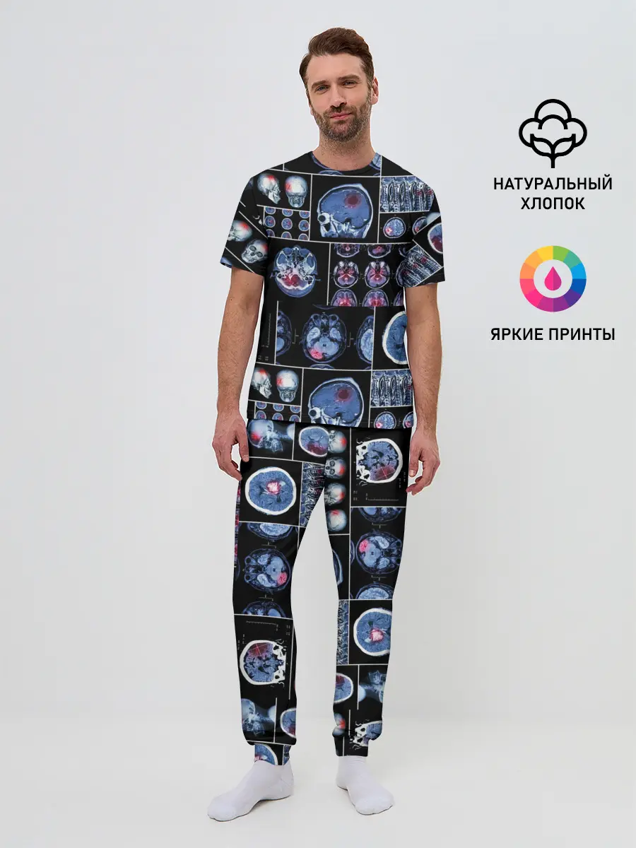 Мужская пижама с брюками / неврология