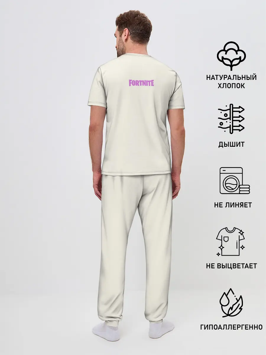 Мужская пижама с брюками / Fortnite. Drift and Lama