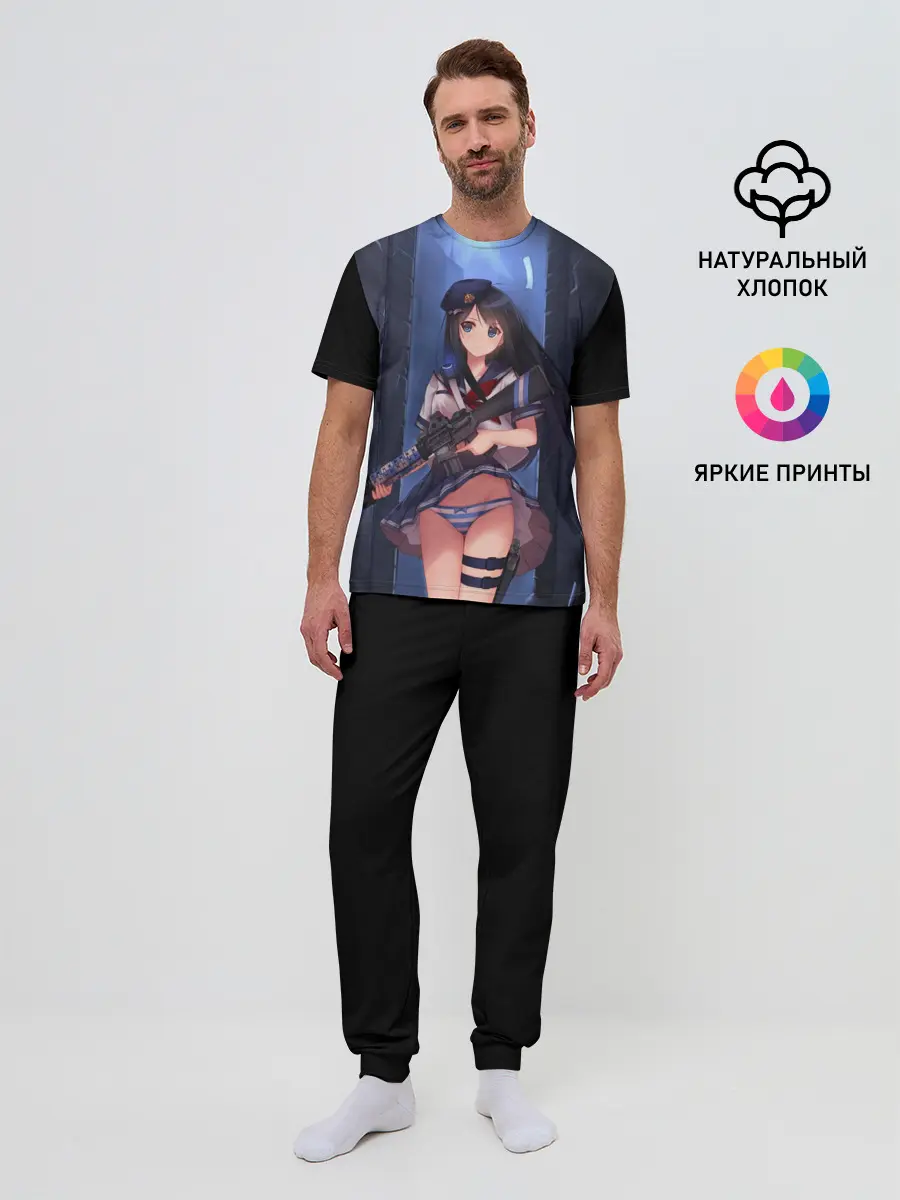 Мужская пижама с брюками / Японская анимация