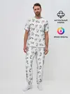 Мужская пижама с брюками / Поросята