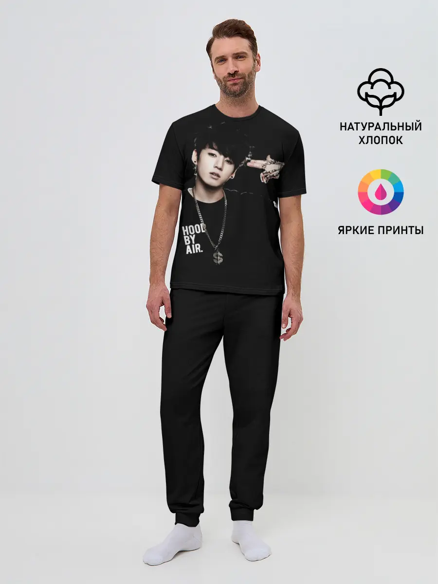 Мужская пижама с брюками / BTS Kpop