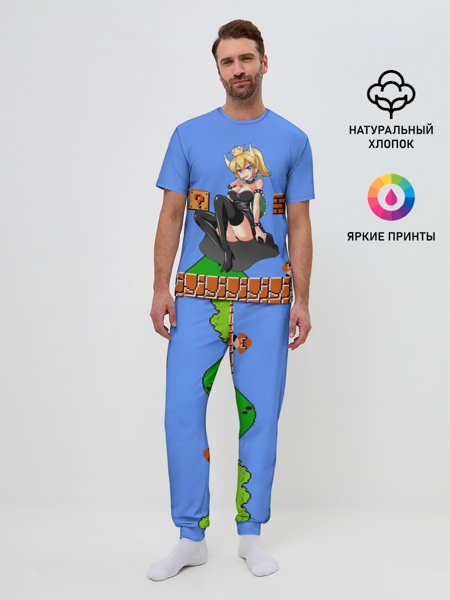 Мужская пижама с брюками / Bowsette