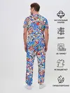 Мужская пижама с брюками / Дорожные знаки. Стикербомбинг