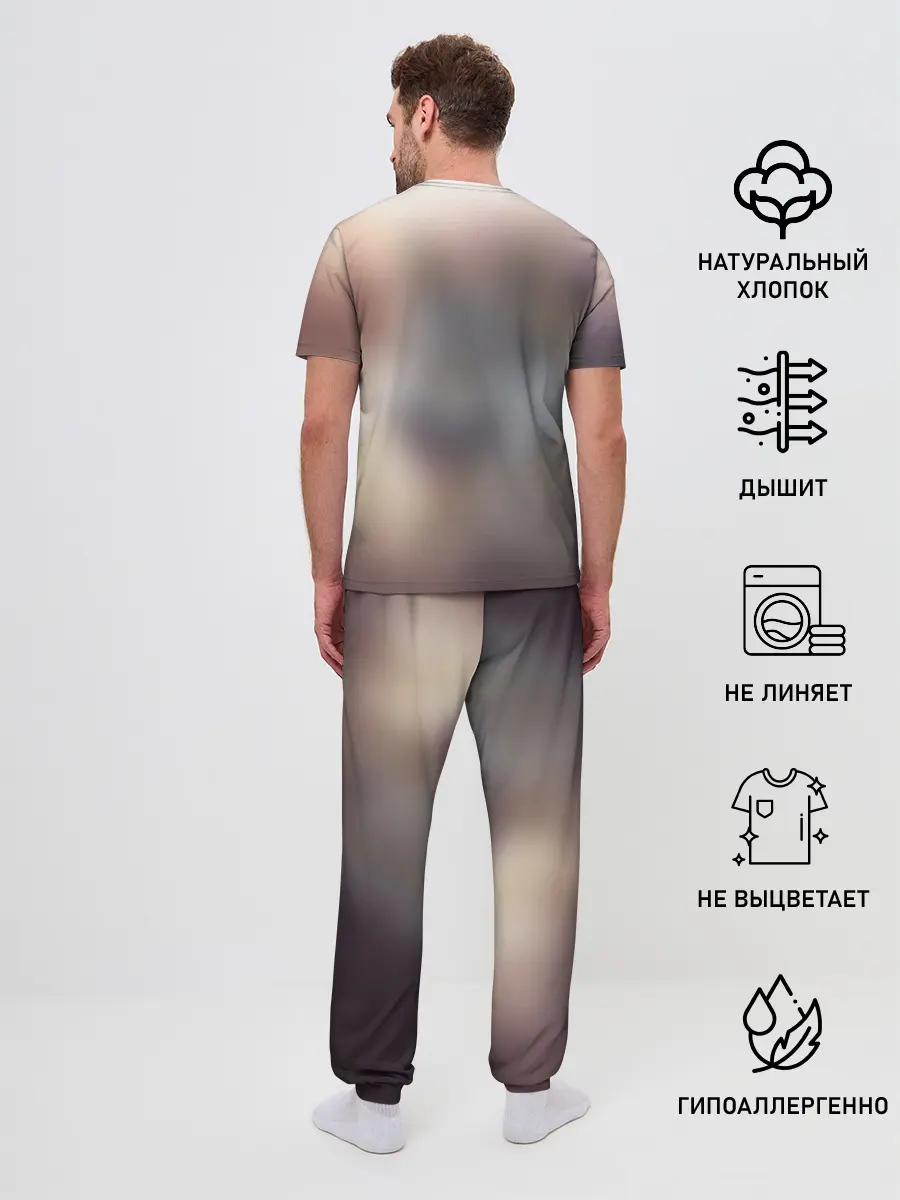 Мужская пижама с брюками / Волк