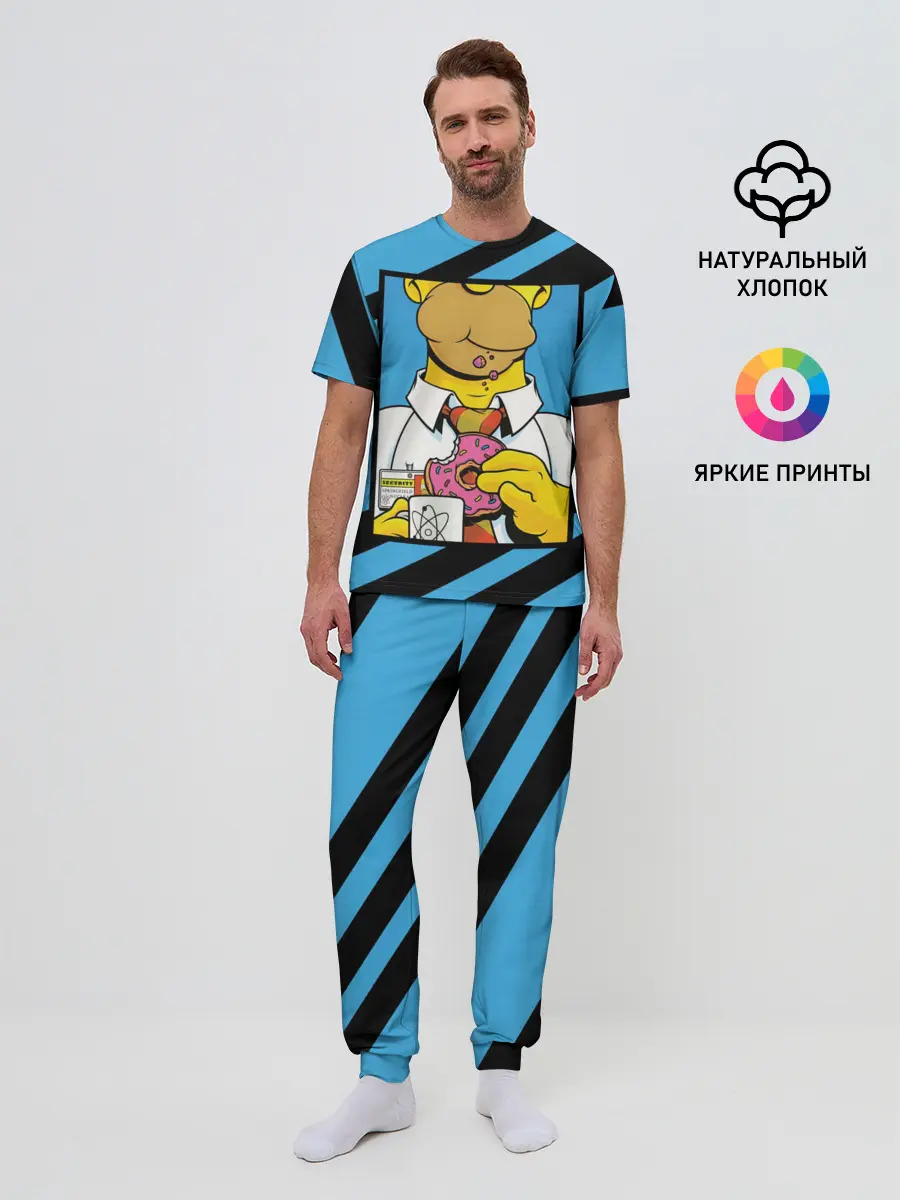 Мужская пижама с брюками / Отличительные Черты