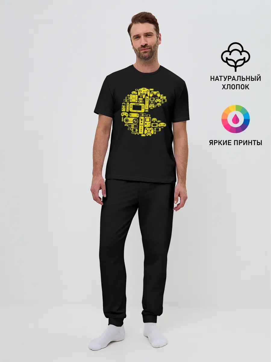 Мужская пижама с брюками / Pac-Man