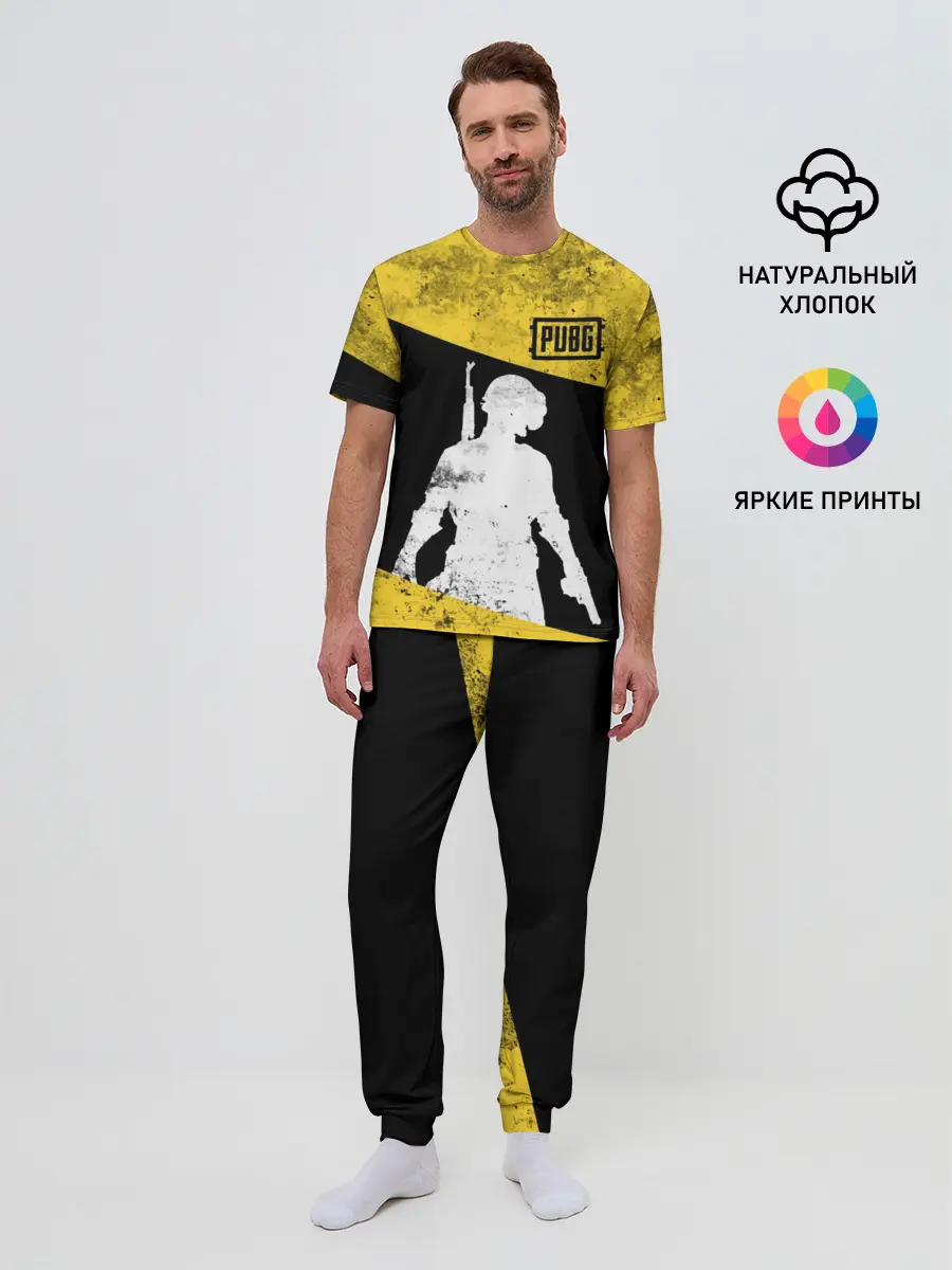Мужская пижама с брюками / PUBG Grunge