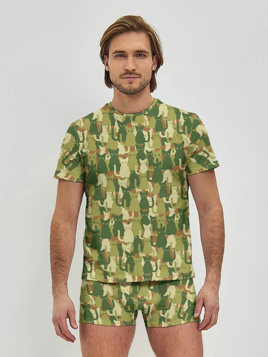 Мужские трусы с футболкой / Кошки