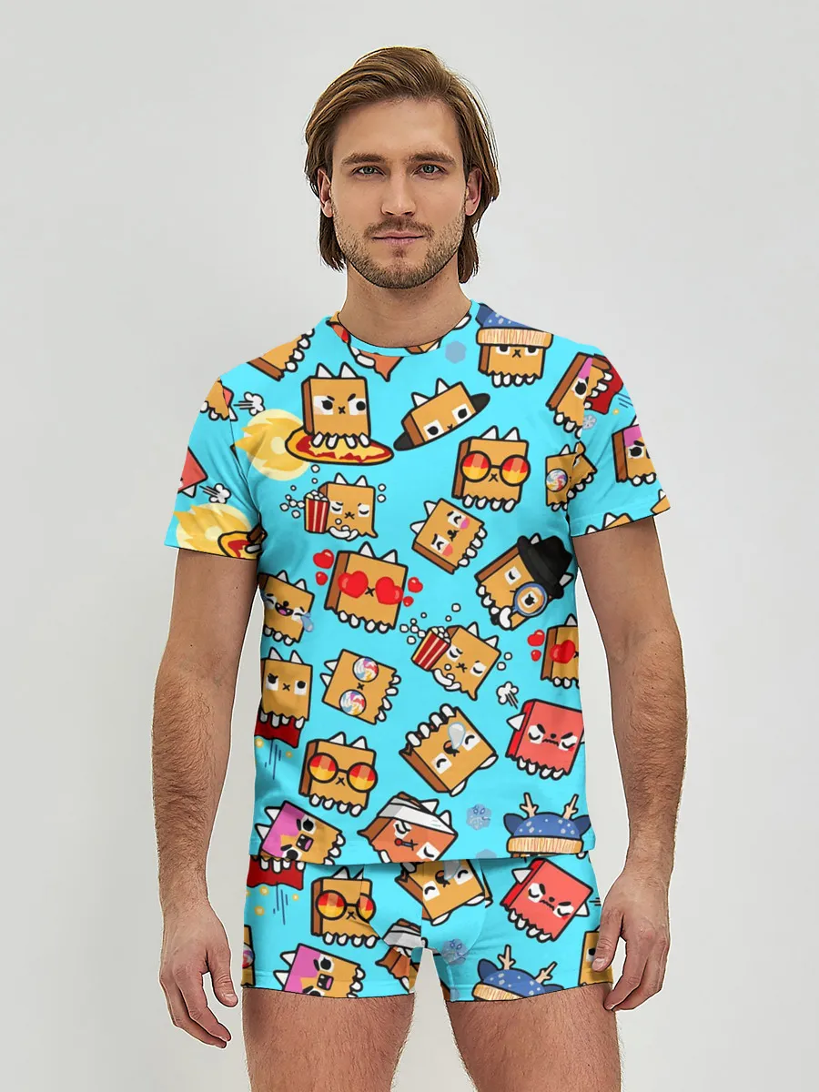 Мужские трусы с футболкой / PAPER BAG CAT TOCA BOCA / TOCA LIFE WORLD