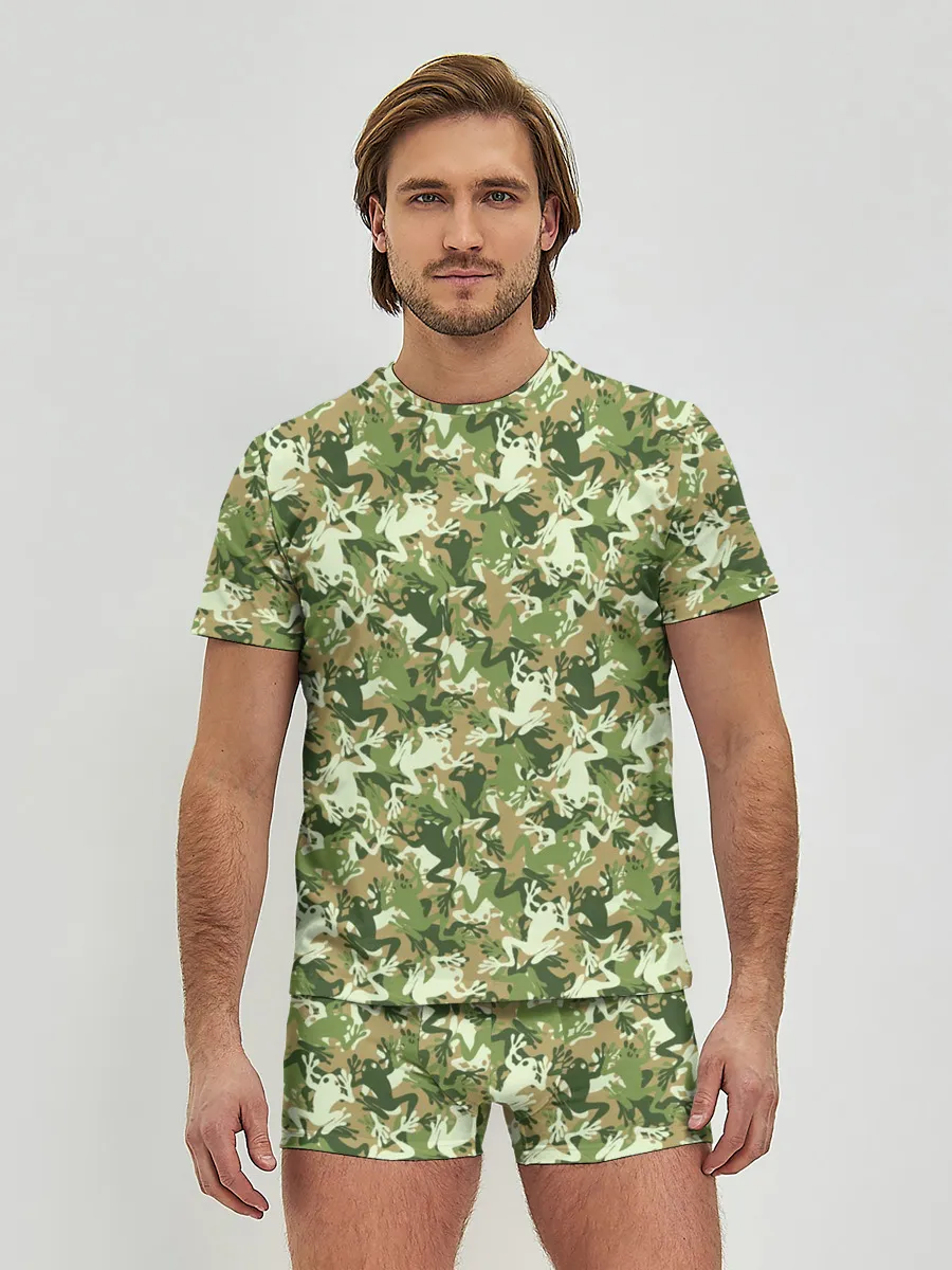 Мужские трусы с футболкой / Лягушки