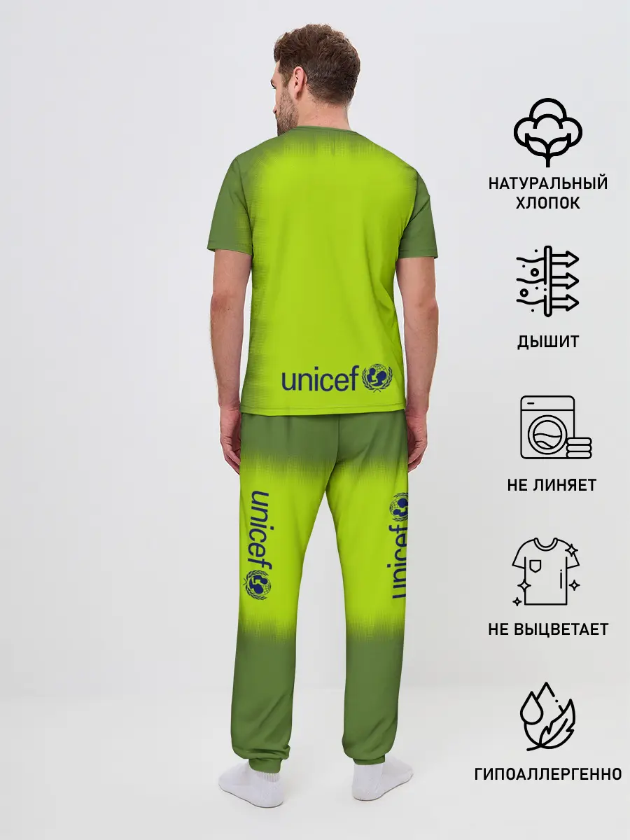 Мужская пижама с брюками / Барселона Форма Гостевая 18/19