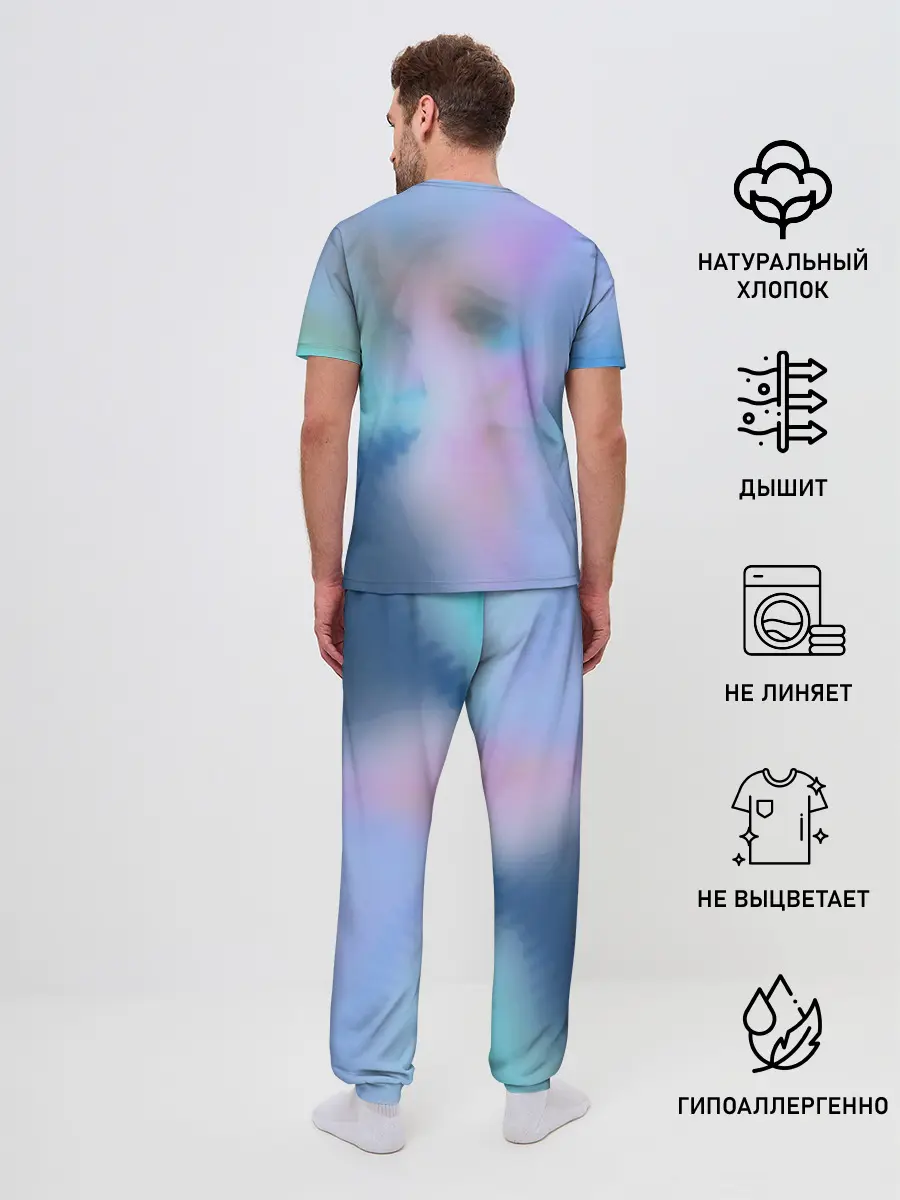 Мужская пижама с брюками / Саша Грей. Абстракция
