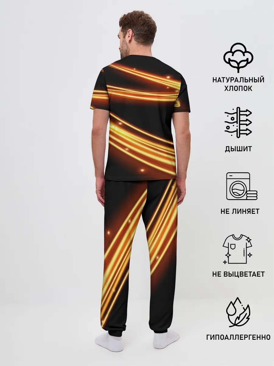 Мужская пижама с брюками / Russia collection