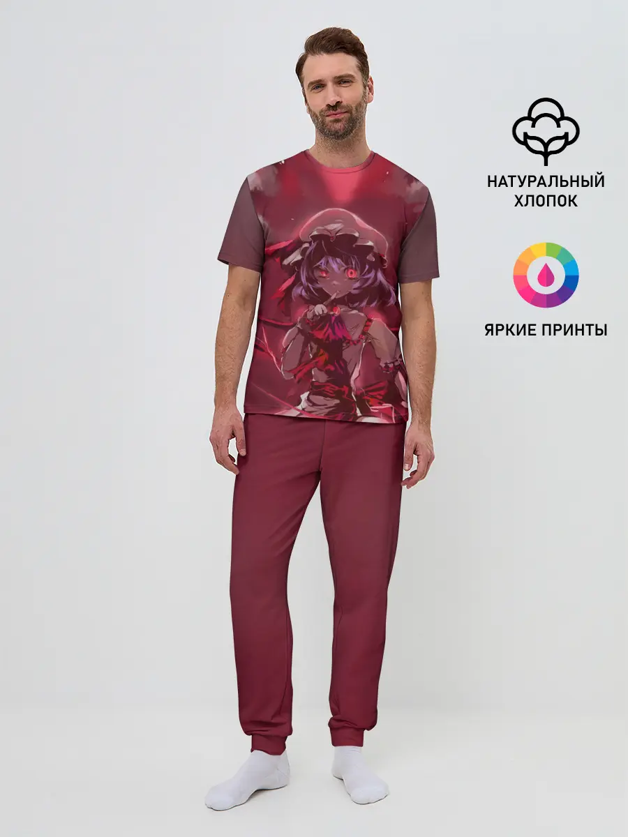 Мужская пижама с брюками / Red Touhou