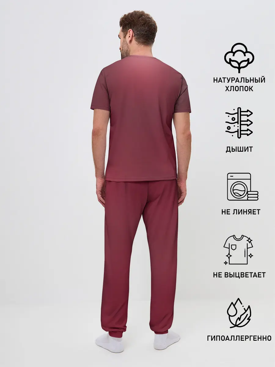 Мужская пижама с брюками / Red Touhou