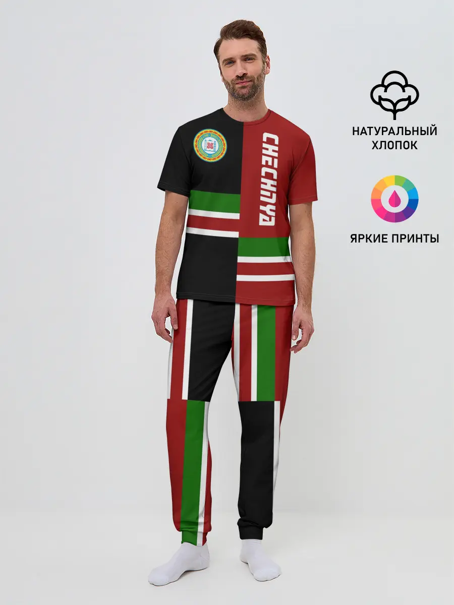 Мужская пижама с брюками / CHECHNYA