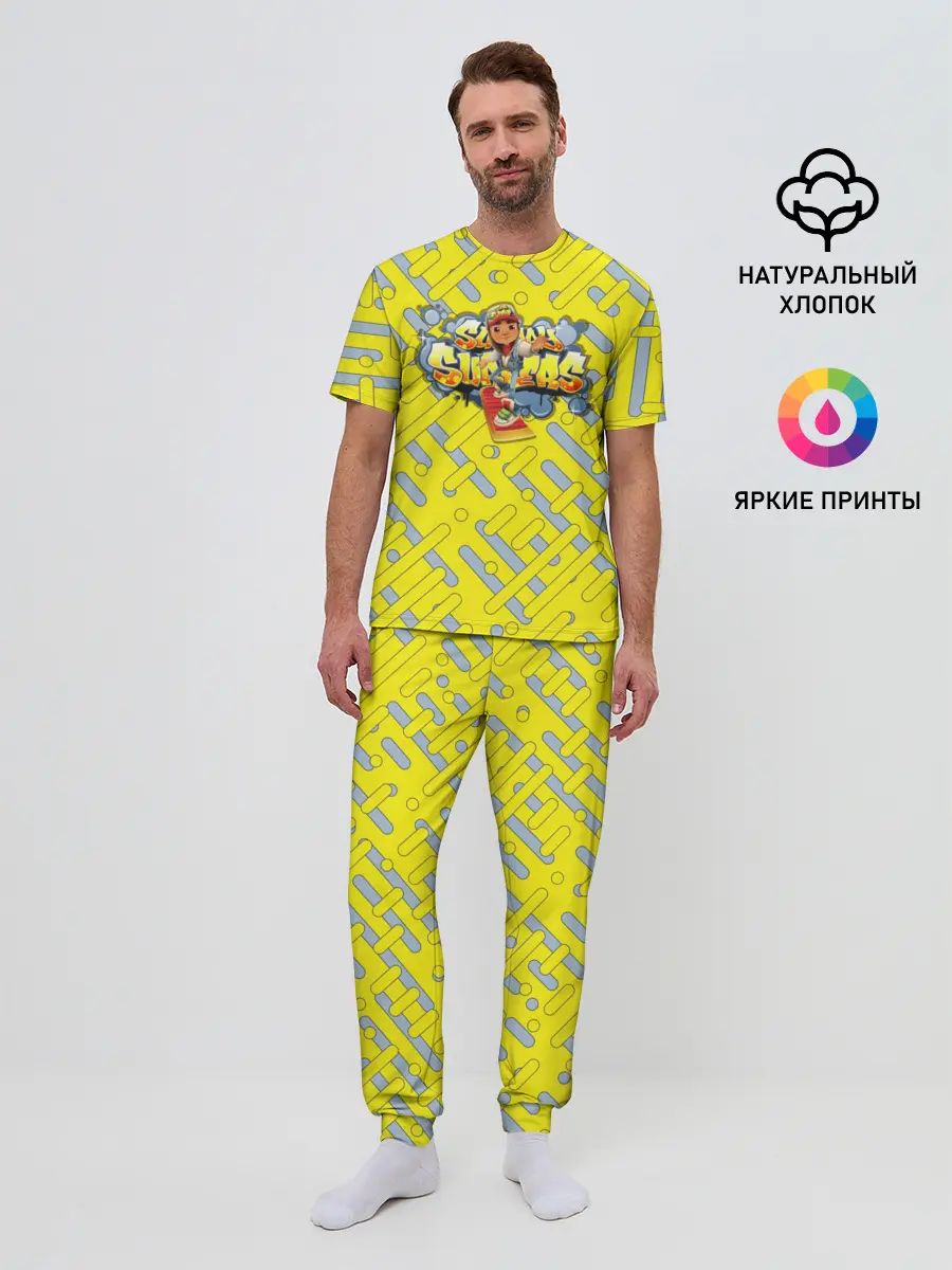 Мужская пижама с брюками / Subway Surfers
