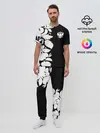 Мужская пижама с брюками / Russia Black&White Style