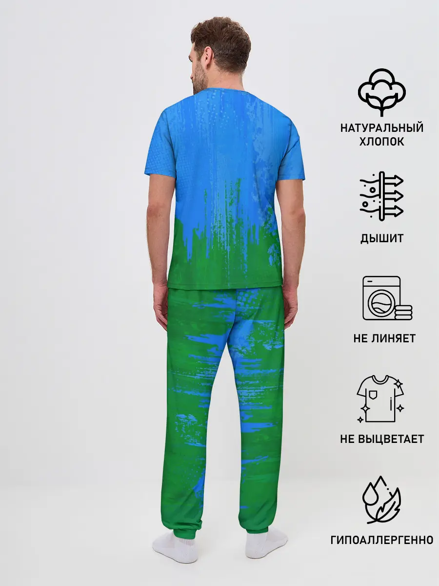 Мужская пижама с брюками / ВДВ