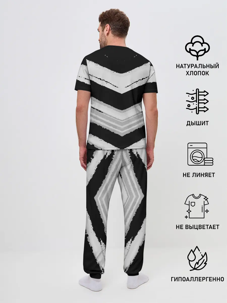 Мужская пижама с брюками / Mercedes sport abstract 2018
