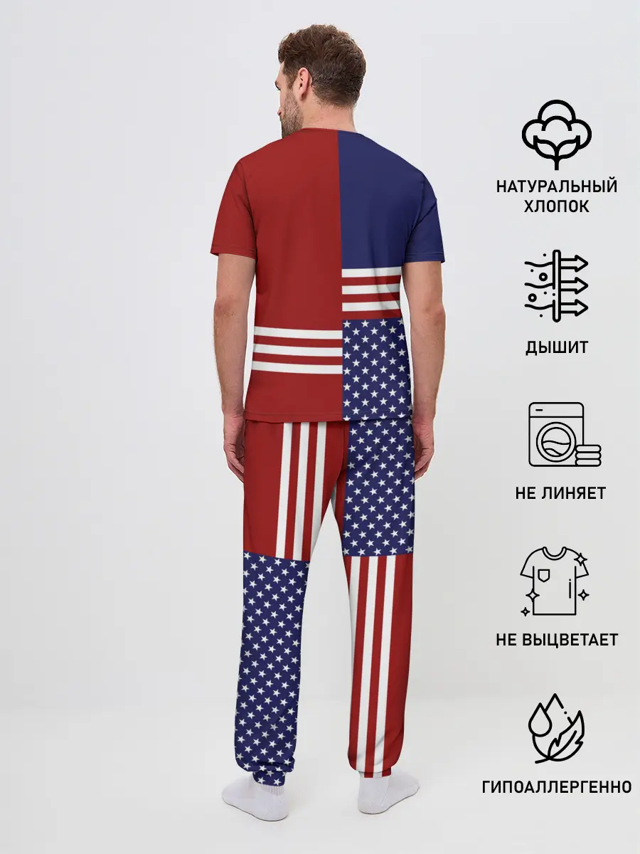 Мужская пижама с брюками / USA