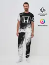 Мужская пижама с брюками / Honda abstract sport