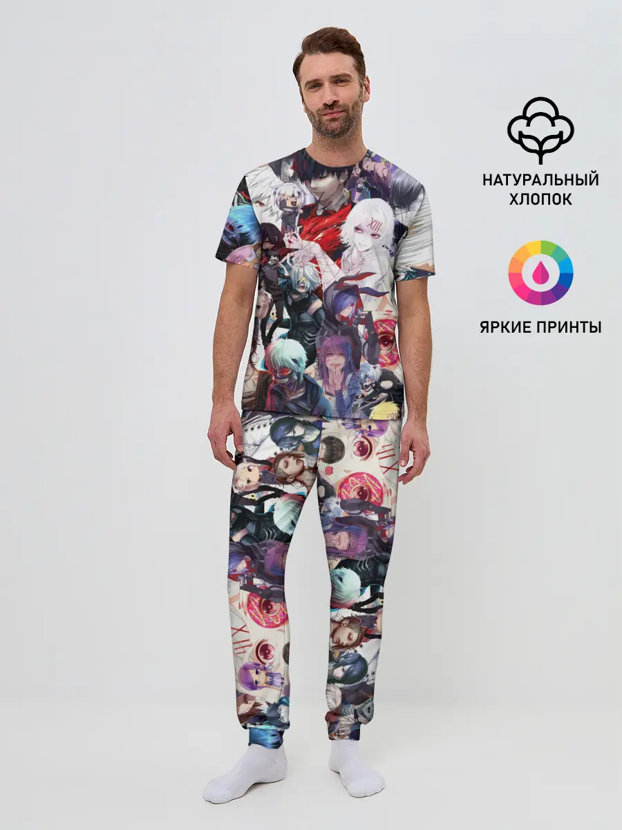 Мужская пижама с брюками / Tokyo-Ghoul