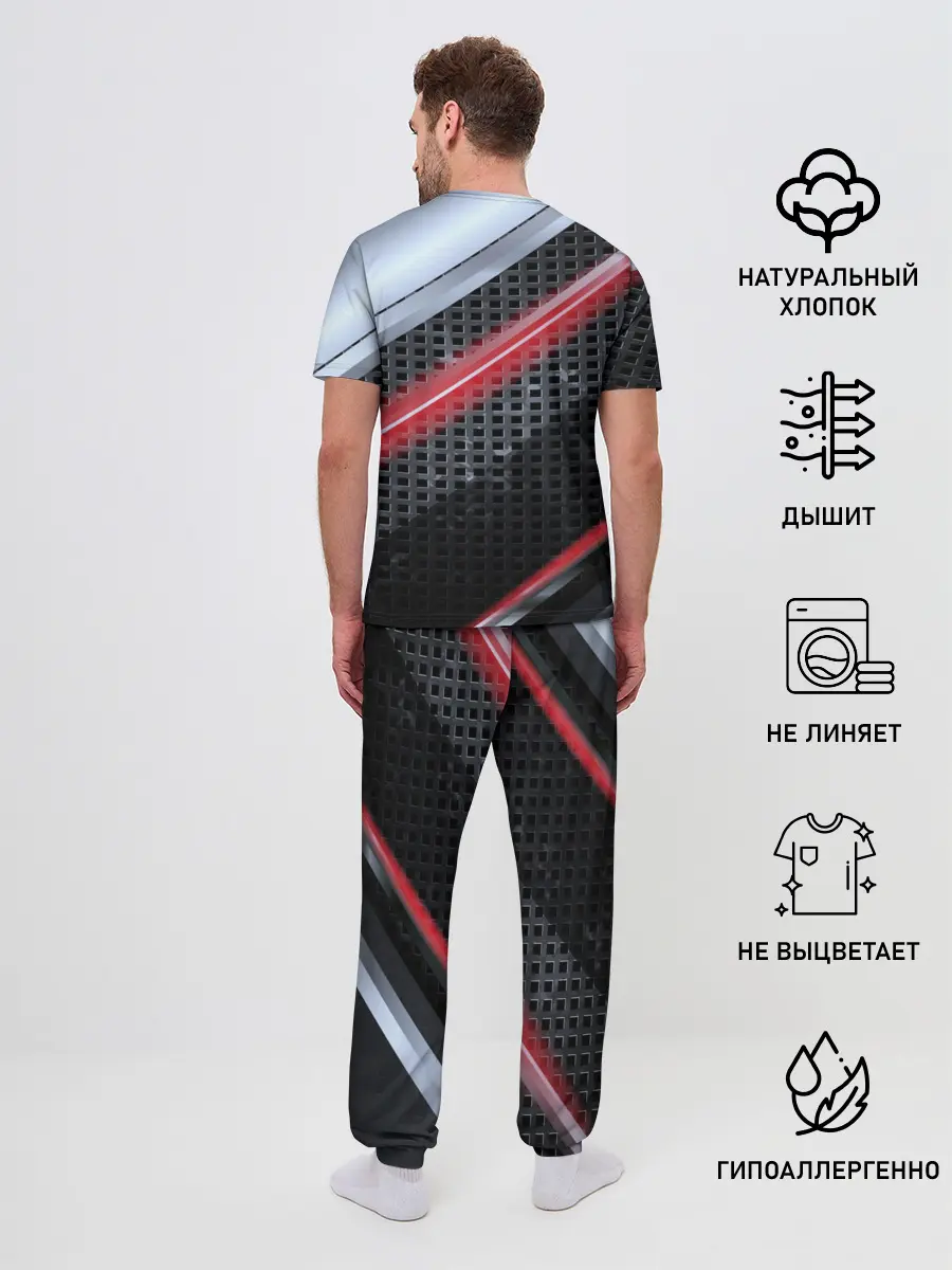 Мужская пижама с брюками / MAZDA high speed collection