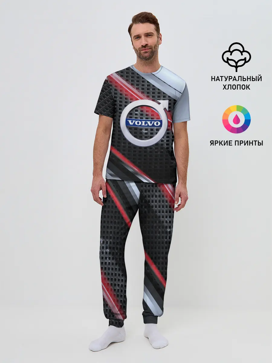 Мужская пижама с брюками / VOLVO high speed collection
