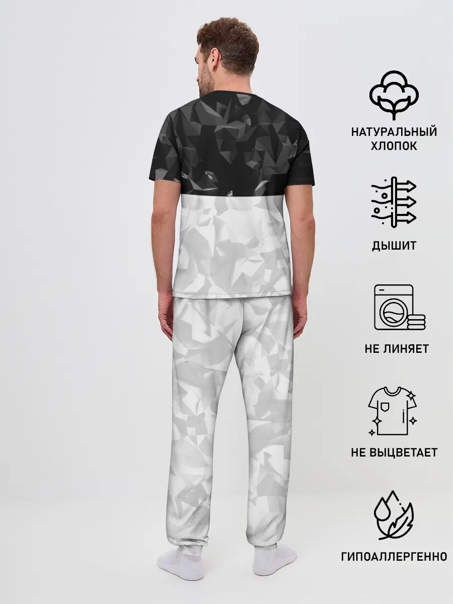 Мужская пижама с брюками / BMW BLACK COLLECTION