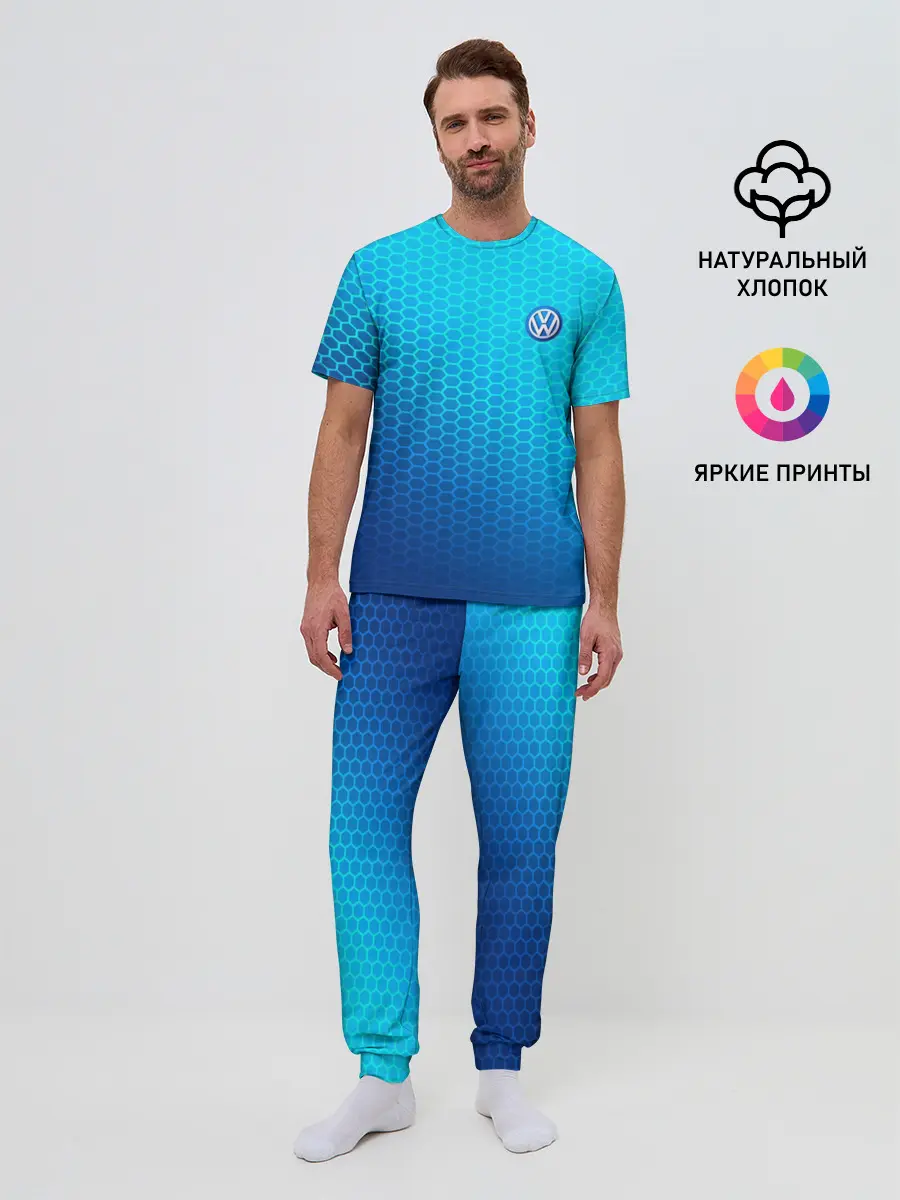 Мужская пижама с брюками / VOLKSWAGEN carbon uniform 2018