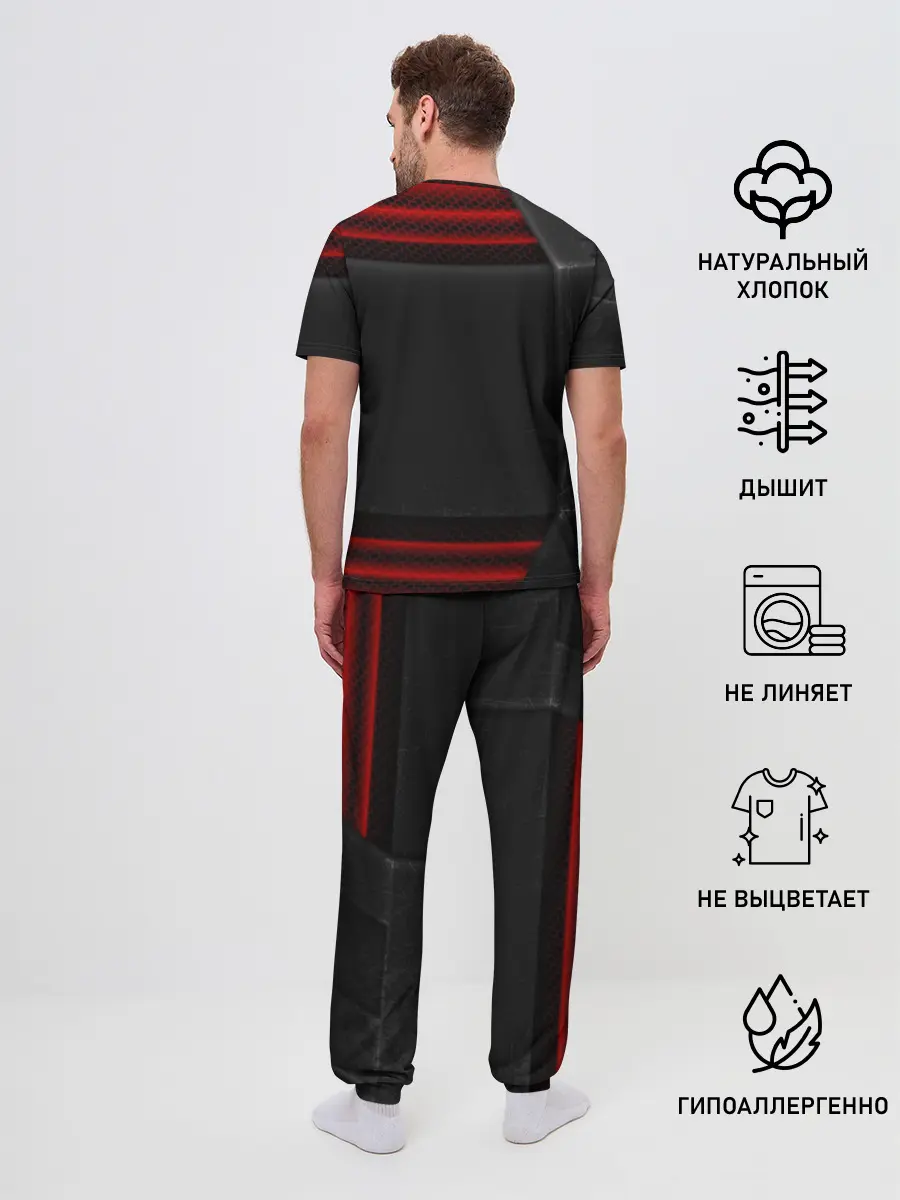 Мужская пижама с брюками / FIAT auto sport