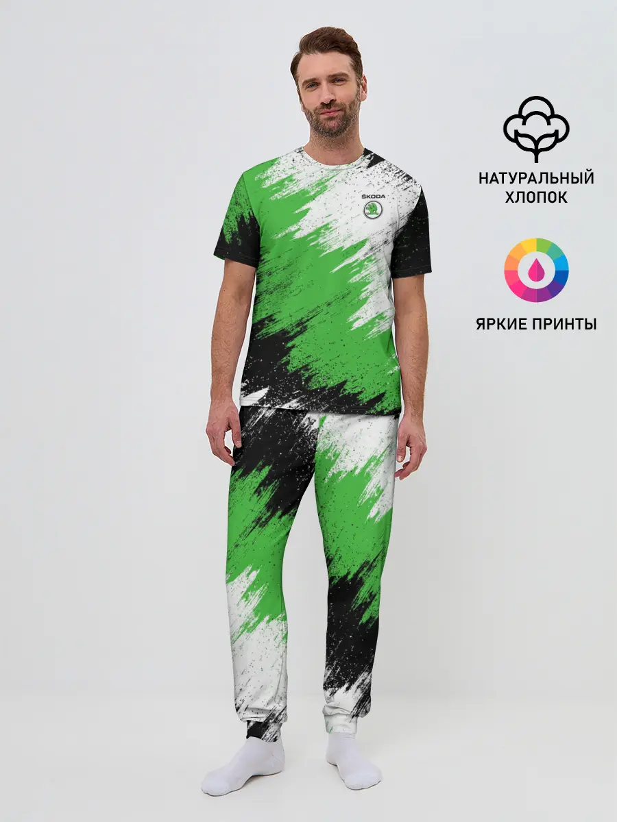 Мужская пижама с брюками / Skoda