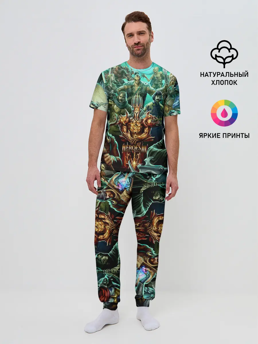 Мужская пижама с брюками / Герои