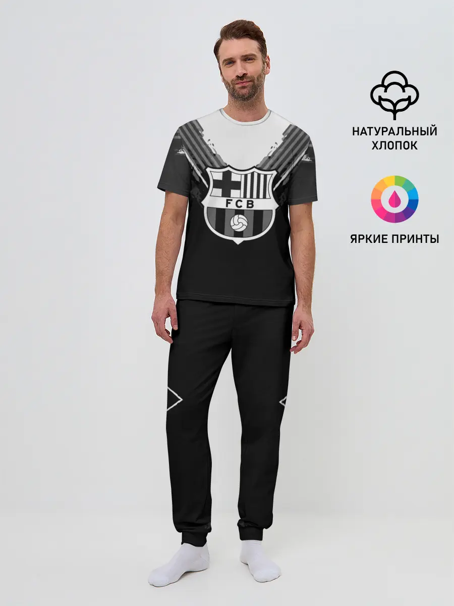 Мужская пижама с брюками / Barcelona abstract original